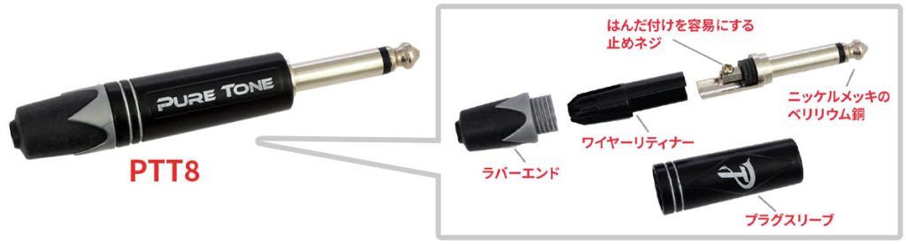 PTT8 モノラルプラグ